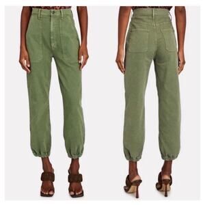 Mother The Wrapper Patch Springy Utility Jogger Jeans Army Green Size 26